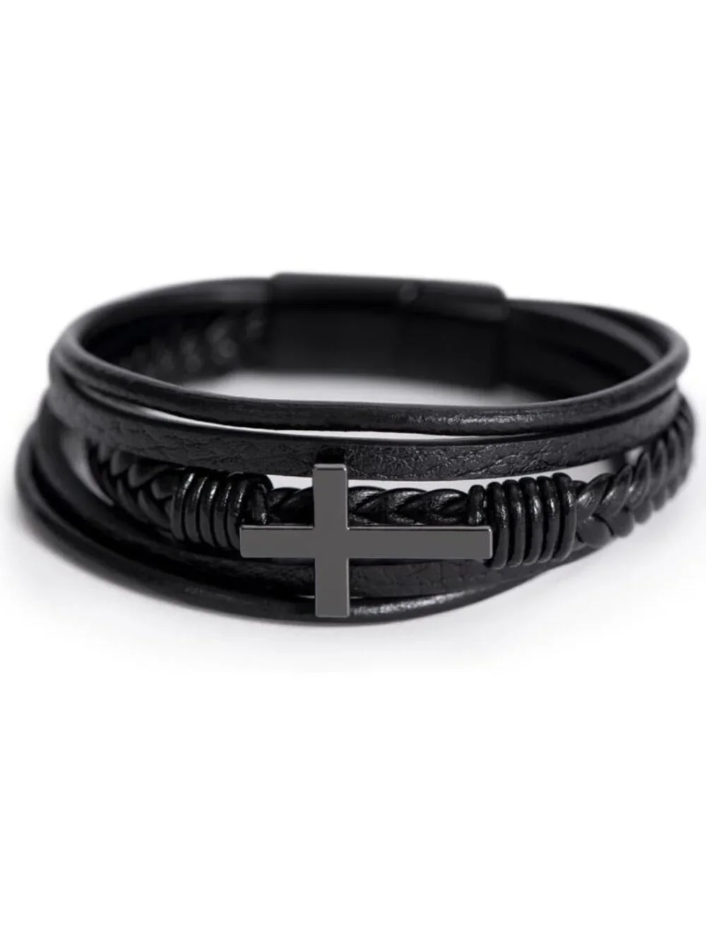 Heartfelt Cross Bracelet for Son - Elegant Gift from Parents for Graduation